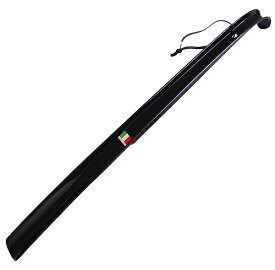 近藤　イタリア製　おしゃれ　な　ロング　靴べら　ロングエッテ　ブラック　60cm　[定形外郵便、送料無料、代引不可]