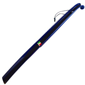 近藤　イタリア製　おしゃれ　な　ロング　靴べら　ロングエッテ　ネイビ－　60cm　[定形外郵便、送料無料、代引不可]