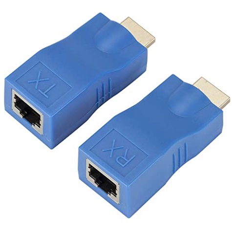 HDMI ランキングTOP10 LAN 変換 HDMIエクステンダー RJ45 アダプタ 30Mまで 延長 1080P 代引不可 4K プレゼント 定形外郵便 送料無料