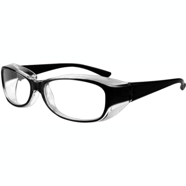 多機能眼鏡 花粉メガネ 《ブラック》 アイサポーター 防塵メガネ 紫外線 粉塵 PM2.5 対策 メンズ レディース[定形外郵便、送料無料、代引不可]