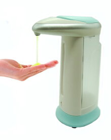 手をかざすだけ 自動ソープディスペンサー センサーポンプ 電池式 手洗い 液体石鹸[送料無料(一部地域を除く)]