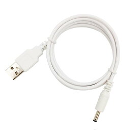 USB電源ケーブル USBオス→DCジャックオス(3.5/1.35mm) ホワイト 1m[定形外郵便、送料無料、代引不可]