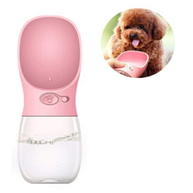 ペット用 携帯 ウォーターボトル 《ピンク》 犬 猫 携帯水筒 水飲みボトル 給水器 水分補給[送料無料(一部地域を除く)]