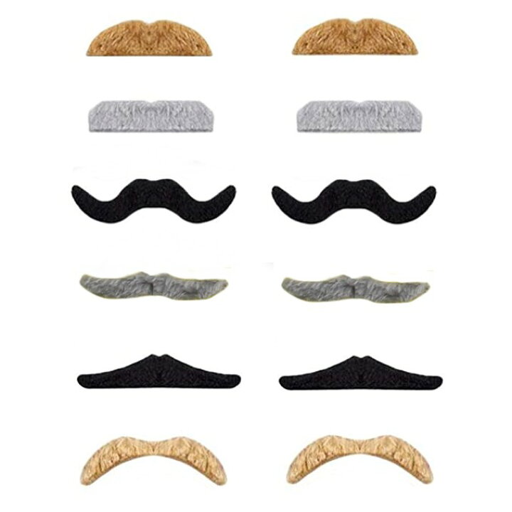 楽天市場 ひげ12個セット カラフル コスプレ パーティー 宴会 忘年会 余興 ひげダンス つけひげ 定形外郵便 送料無料 代引不可 Le Ciel