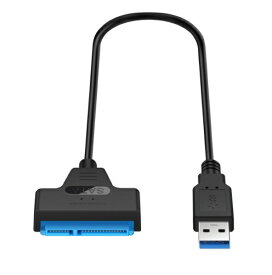 2.5インチ SSD/HDD SATA - USB3.0 変換アダプター 換装 USBケーブル[定形外郵便、送料無料、代引不可]