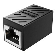 RJ45 LANケーブル用 中継コネクタ RJ45 LAN 延長 中継 アダプター メス-メス ギガビット 対応 8P8C コン…