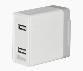 Libra 4.8A急速充電 2ポート AC-USB充電器 LBR-AD2USB48[定形外郵便、送料無料、代引不可]
