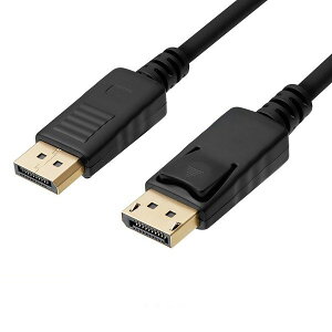 �f�B�X�v���C�|�[�g �I�X-�I�X �P�[�u�� ver1.2 �s�u���b�N�t �s1.8m�t DisplayPort to DisplayPort 1080P[�P�[�u����][�䂤�p�P�b�g�����A���������A����s��]