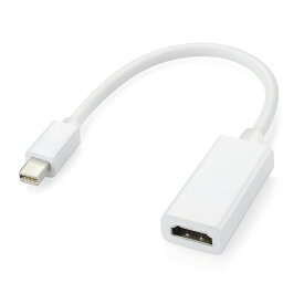 mini DisplayPort to HDMI 変換アダプター 《ホワイト》 ミニ ディスプレイポート 変換 ケーブル[定形外郵便、送料無料、代引不可]
