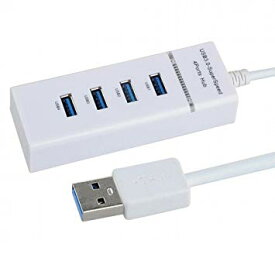 USB3.0/4ポート USBハブ アズールライン 《ホワイト》[定形外郵便、送料無料、代引不可]
