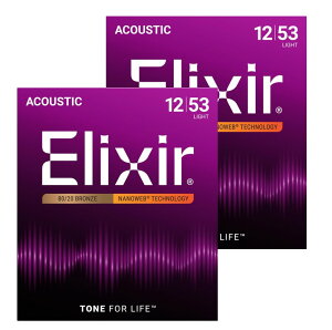 Elixir GNT[ AR[XeBbNM^[ NANOWEB 80/20uY Light .012-.053 #11052[`OXցAAs]