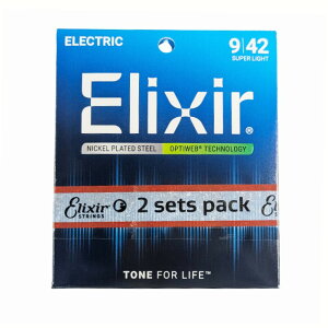 Elixir GNT[ GLM^[ OPTIWEB Super Light .009-.042 #19002 2Zbg[y][`OXցAAs]