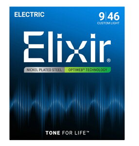 Elixir �G���N�T�[ �G���L�M�^�[�� OPTIWEB Custom Light .009-.046 #19027[�䂤�p�P�b�g�����A���������A����s��]