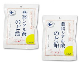 ゼネル薬工 嚥窩シアル酸のど飴 エンカシアン酸のど飴 《2個セット》 ノンシュガー 紅茶風味 レモンティー風味 ツバメの巣エキス配合 口内・のどケア用[ゆうパケット発送、送料無料、代引不可][軽減税率対象]