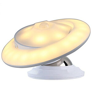UFO�Z���T�[���C�g �s�C�G���[�t LED �l�����C�g �I�[�g���[�h 360�x����[�䂤�p�P�b�g�����A���������A����s��]