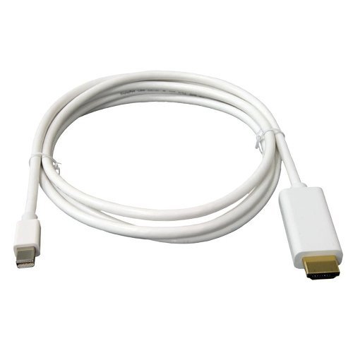 Mini DisplayPort - HDMI 変換ケーブル 《ホワイト》 1.8m 定形外郵便 毎週更新 国内即発送 送料無料 代引不可 smtb-KD