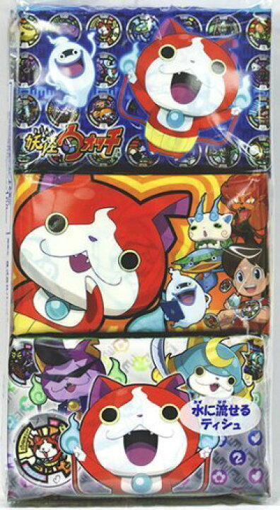 楽天市場】妖怪ウォッチ ポケットティッシュ ミニサイズ6個パック×5 