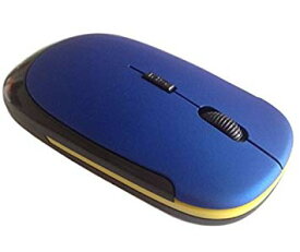 マウス 超薄型 軽量 ワイヤレスマウス 《ネイビー》 USB 光学式 3ボタン 2.4G コンパクト マウス[その他PC][定形外郵便、送料無料、代引不可]