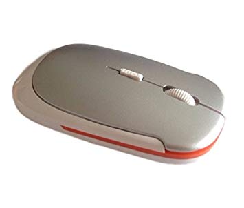 マウス 超薄型 軽量 ワイヤレスマウス 《シルバー》 USB 光学式 3ボタン 2.4G コンパクト マウス[その他PC][定形外郵便、送料無料、代引不可]