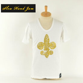 Tシャツ 半袖 Slow Hand Jam スロウハンドジャム 220031 アイリスプリント メンズ ブランド メンズファッション トップス カットソー 40代 プリントTシャツ 半袖 ポイント消化 アメカジ【SSS】