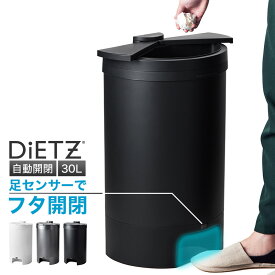 【ハンディファンの特典アリ】フットセンサー ゴミ箱 DiETZ DustBox30 ごみ箱 ディーツ 自動開閉ゴミ箱 センサーゴミ箱 フットセンサー 足センサー 自動 自動センサー 自動ゴミ箱 フタ付きゴミ箱 ダストボックス 30L 送料無料
