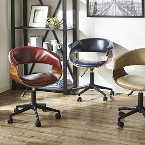 【10/30(木)0のつく日3,000円OFFクーポン配布中】オフィスチェア パソコンチェア 幅60 キャスター付き ワイン ネイビー ベージュ 選べる3色 高さ調節 北欧 チェア 1脚 1人掛け モダン 楽天 送料無