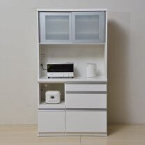 R230 高級松田家具 食器棚・レンジボード、キッチボード 幅98cm 美品