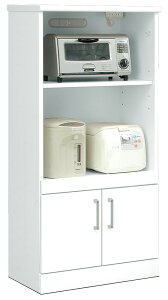 レンジ台 レンジラック レンジボード キッチンカウンター キッチンラック 幅60cm キッチン収納 鏡面ホワイト シンプル 北欧 木製 日本製 完成品 送料無料 楽天 通販