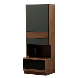 リビング収納 棚 キャビネット サイドボード 幅60cm 高さ160cm 壁面収納 テレビ横 収納 大川家具 リビングボード 完成品 ハイタイプ 開戸収納 オープン収納 引き出し 3杯 大容量収納 フォースター 高級感 モダン シック【開梱設置無料】