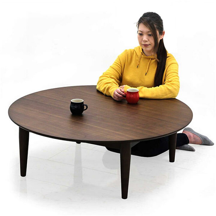 楽天市場】丸テーブル 幅110cm ローテーブル リビングテーブル 丸型  