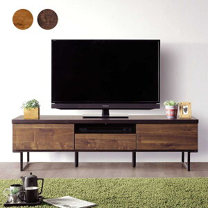 テレビ台 収納 多い ローボード 幅150cm ブルックリン ヴィンテージ テレビボード ロータイプ 脚付き 引き出し いっぱい リビング収納 ローテレビ台 デッキ収納 ナチュラル ブラウン ブラック