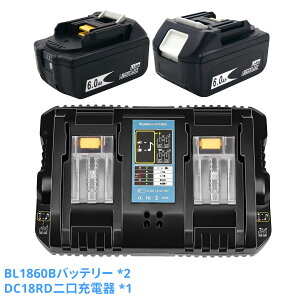 BL1860B 2 ݊obe[ [dt 18v6000Ah BL1830 BL1840 BL1850 Ή@DC18RD [d DC18RC [[d ݊Zbg obe[ Zbg LEDcʕ\ dHp