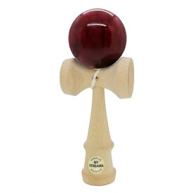 【送料込み】けん玉　MY-KENDAMA　オリジナル　MKV-09　MarblePattern Luster　マーブル光沢塗装　赤色　レッド　自然木　標準サイズ
