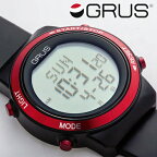 GRUS 歩幅が測れる ウォーキングウォッチ 全日本ノルディック・ウオーキング連盟公認 グルスサポートギア ウオッチ 万歩計 腕時計 男女兼用