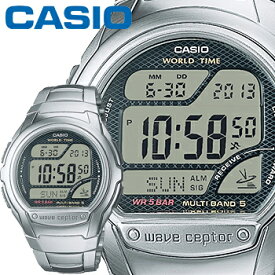カシオ ウェーブセプター 58RD メンズ ステンレスバンド マルチバンド5 5気圧防水 電波時計 CASIO Wave Ceptor