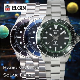 エルジン[ELGIN] NEW ソ−ラ−電波ウォッチ FK1427S-BP FK1427S-BLP FK1427S-GRP腕時計 ウォッチ メンズ 紳士用 ソーラー電波 発電