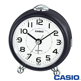 カシオ 置き時計 149 (ダークブラウン) アナログ 目覚まし時計 二本足タイプ 小型 置時計