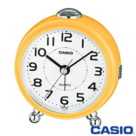 カシオ 置き時計 149 (イエロー) アナログ 目覚まし時計 二本足タイプ 小型 置時計