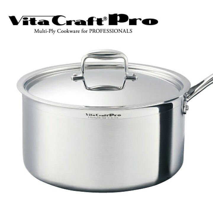 楽天市場】ビタクラフト プロ 片手鍋 28cm (9.0L) No.0114 Vita Craft 