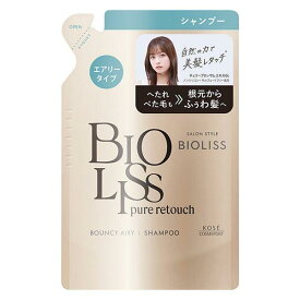 【送料無料！追跡番号有り発送】【お買得クーポン対象】コーセーコスメポート　ビオリス　ピュアレタッチ　ぺたふぅわ　シャンプー　つめかえ　340ml エアリー　ボリュームアップ