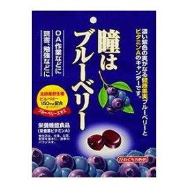 【お買得クーポン対象】【送料無料】川口製菓　瞳はブルーベリー 83G　（　のど飴　目　ビタミンA　ビルベリーエキス　）