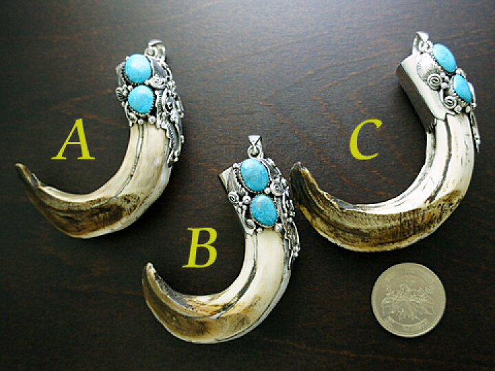 楽天市場】【インディアンジュエリー】 Silver925/猪の牙/ターコイズ  