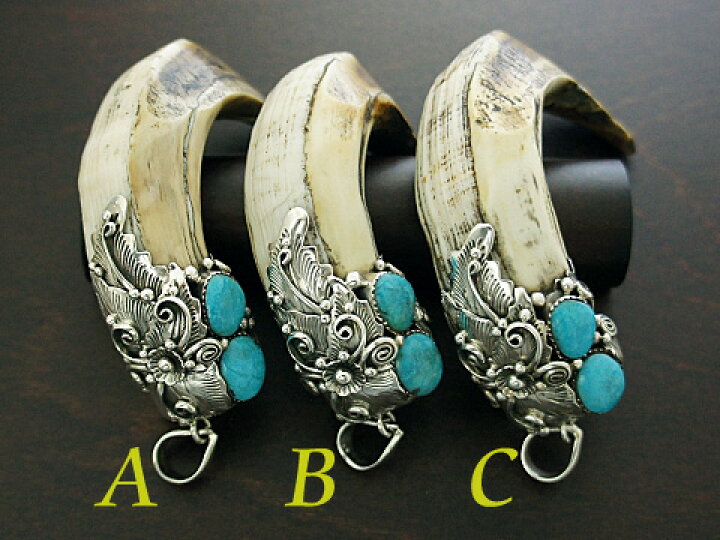 楽天市場】【インディアンジュエリー】 Silver925/猪の牙/ターコイズ  