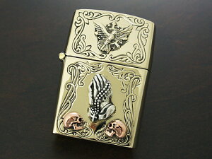 ygood vibrationszyvCnh/F̎z Brass/Silver925 ZIPPO ICC^[