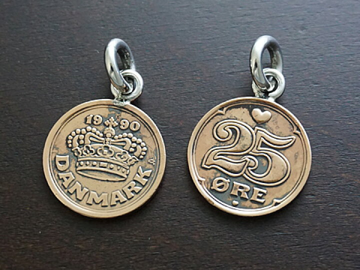 楽天市場 デンマーク 25ore オーレ リアルコイン ペンダントトップ Various Jewelry