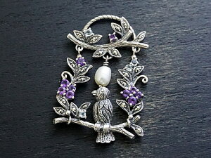 yRokuzan/Rzy؂̃uRƏz Silver925/XJCu[gp[Y/AWXg/}JWbg AeB[NfUC/y_ggbv