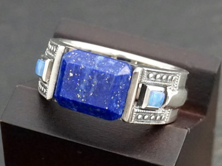 楽天市場】【Rokuzan/碌山】 Silver925/ラピスラズリ(10x8mm)/オパール 