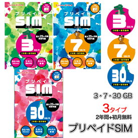 プリペイドSIM 日本 3GB/7GB/30GB 月 SMS認証可能 最大25ヶ月 2年間有効 大容量 楽天モバイル SIMカード 日本 海外 rakuten Prepaid SIM プリペイド データ専用 4GLTE 5G対応 japan