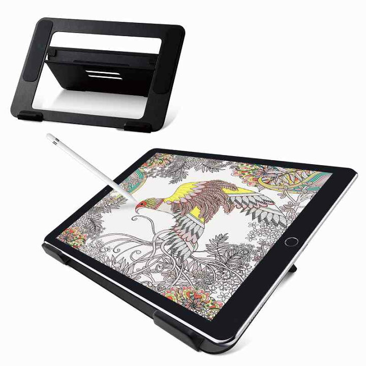 楽天市場 エレコム Elecom タブレットスタンド デスク 卓上 お絵かき マンガ イラスト 9 7インチ 12 9インチ 対応 Ipad Pro Ipad Air Apple Pencil Wacom Cintiq 16 対応 ブラック 黒 Various Label 楽天市場店