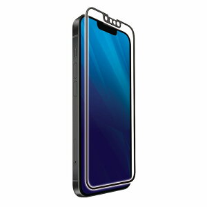 エレコム elecom iPhone13 / iPhone13 Pro ガラスフィルム フレーム付 ブルーライトカット 液晶カバー率99％ 指紋防止 角割れ1年保証